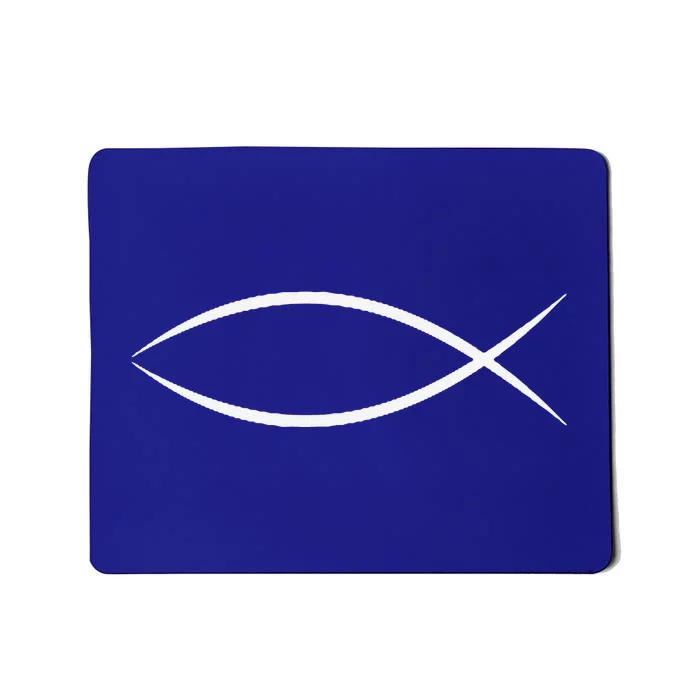 ICHTHYS ICHTHUS JESUS FISH CHRISTIAN SYMBOL Mousepad