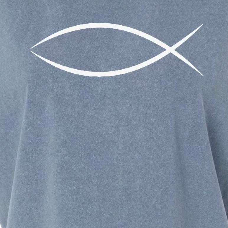 ICHTHYS ICHTHUS JESUS FISH CHRISTIAN SYMBOL Garment-Dyed Women's Muscle Tee