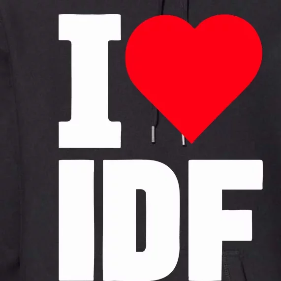 Israelheart I Love Idf Premium Hoodie