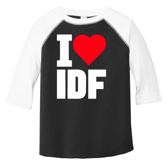 Israelheart I Love Idf Toddler Fine Jersey T-Shirt