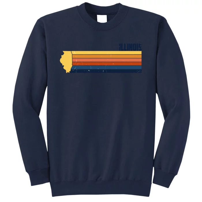 Retro Vintage Illinois Tall Sweatshirt