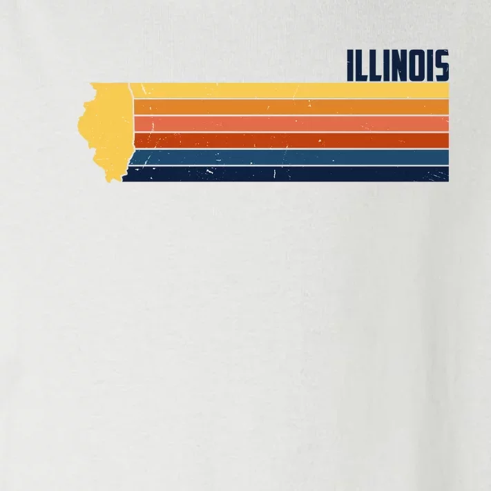 Retro Vintage Illinois Toddler Long Sleeve Shirt