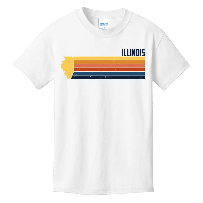 Retro Vintage Illinois Kids T-Shirt