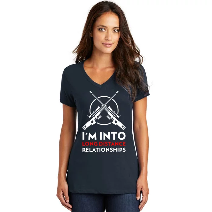 IM Into Long Distance Relationship Women's V-Neck T-Shirt