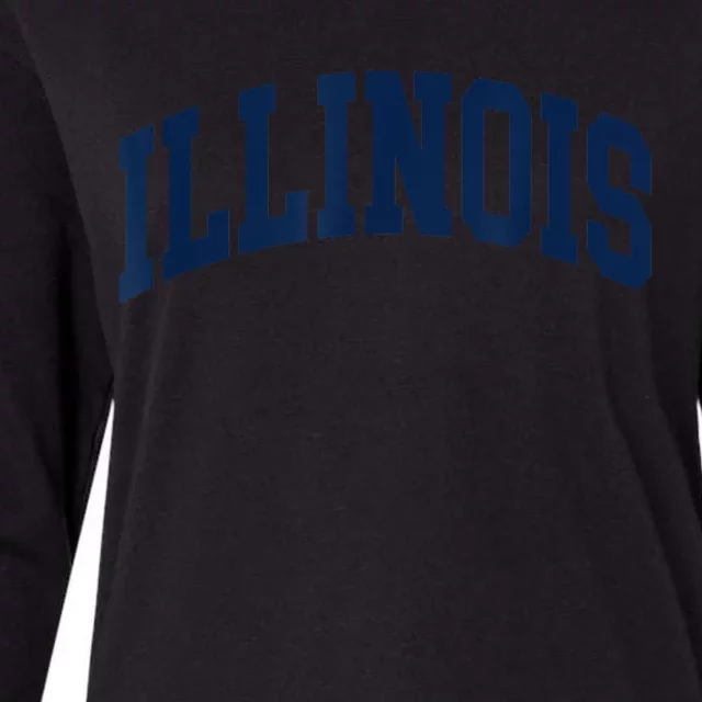 Illinois Womens Cotton Relaxed Long Sleeve T-Shirt