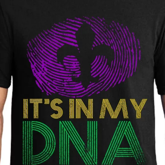 Its In My Dna Fingerprint Masquerade Costume Mardi Gras Cute Gift Pajama Set