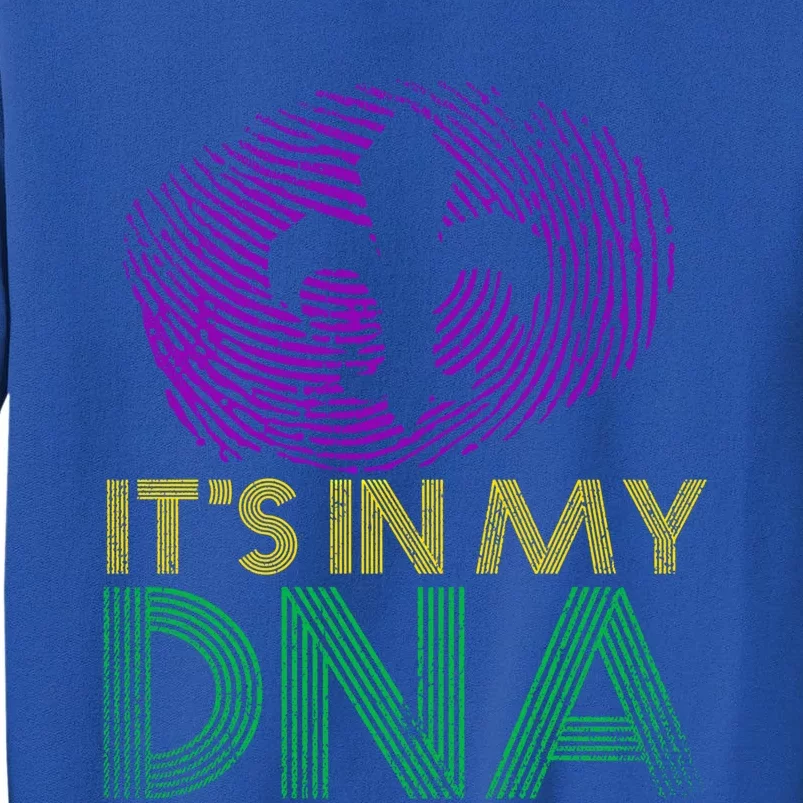 Its In My Dna Fingerprint Masquerade Costume Mardi Gras Cute Gift Tall Sweatshirt