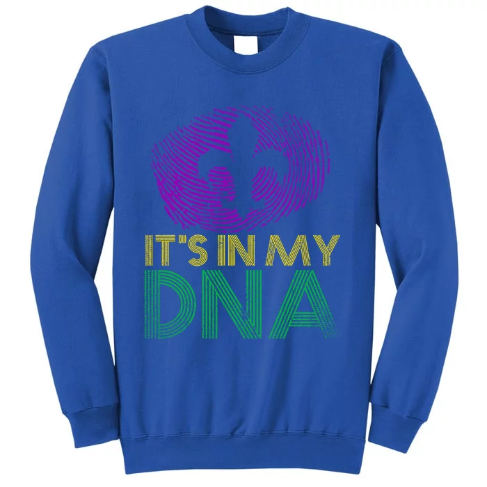 Its In My Dna Fingerprint Masquerade Costume Mardi Gras Cute Gift Tall Sweatshirt