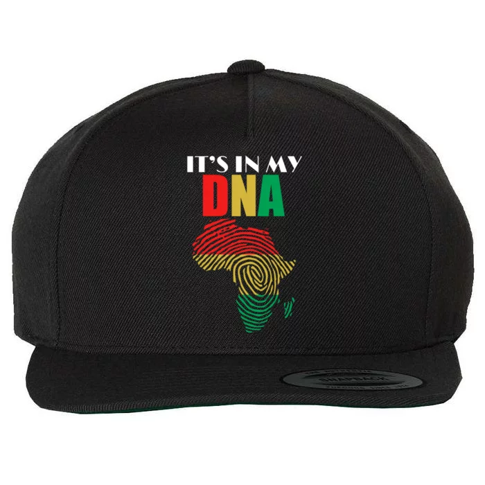 It's In My Dna Respect Black History Meaningful Gift Wool Snapback Cap