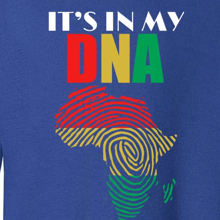 It's In My Dna Respect Black History Meaningful Gift Toddler Sweatshirt