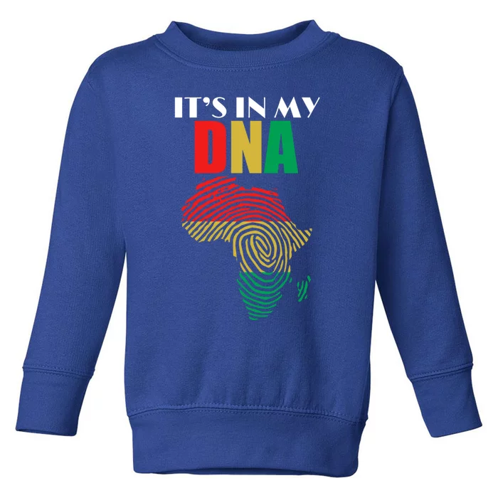 It's In My Dna Respect Black History Meaningful Gift Toddler Sweatshirt