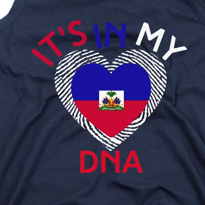 ItS In My Dna Haiti Flag Haitian Life Pride Haiti Patriotic Tank Top