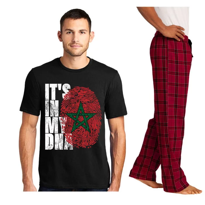 Its In My Dna Moroccan African Funny Gift Moorish Morocco Flag Gift Pajama Set