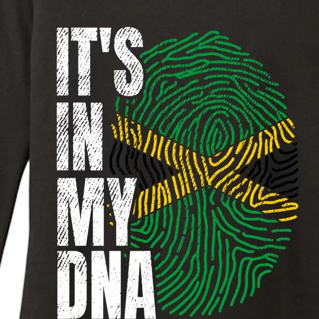 It's In My Dna Jamaican Flag Jamaica Boy Girl Gift Womens CVC Long Sleeve Shirt