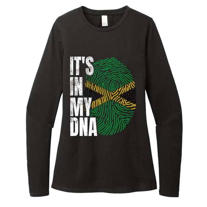 It's In My Dna Jamaican Flag Jamaica Boy Girl Gift Womens CVC Long Sleeve Shirt