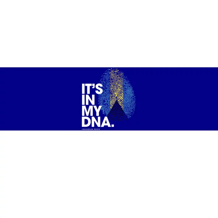 Its In My Dna Bahamas Flag Gift Bahamian Roots Gift Bumper Sticker