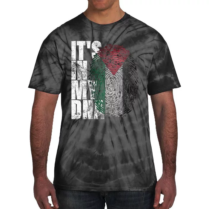 It In My Dna Palestinian Arabic Gifts Palestine Flag Tie-Dye T-Shirt