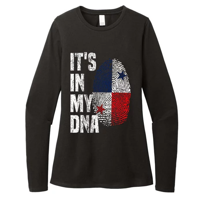 It's In My DNA Panama Flag Panama Heritage Panamanian Flag Womens CVC Long Sleeve Shirt