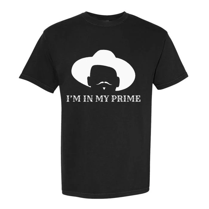 IM In My Prime Western Doc Holliday Cow Outlaw Mustache Garment-Dyed Heavyweight T-Shirt