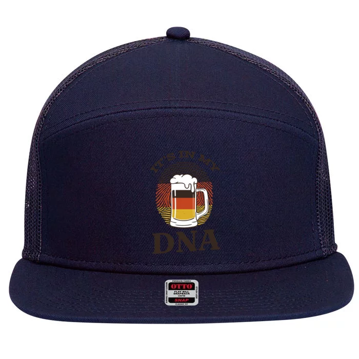 It's In My DNA German Beer 7 Panel Mesh Trucker Snapback Hat