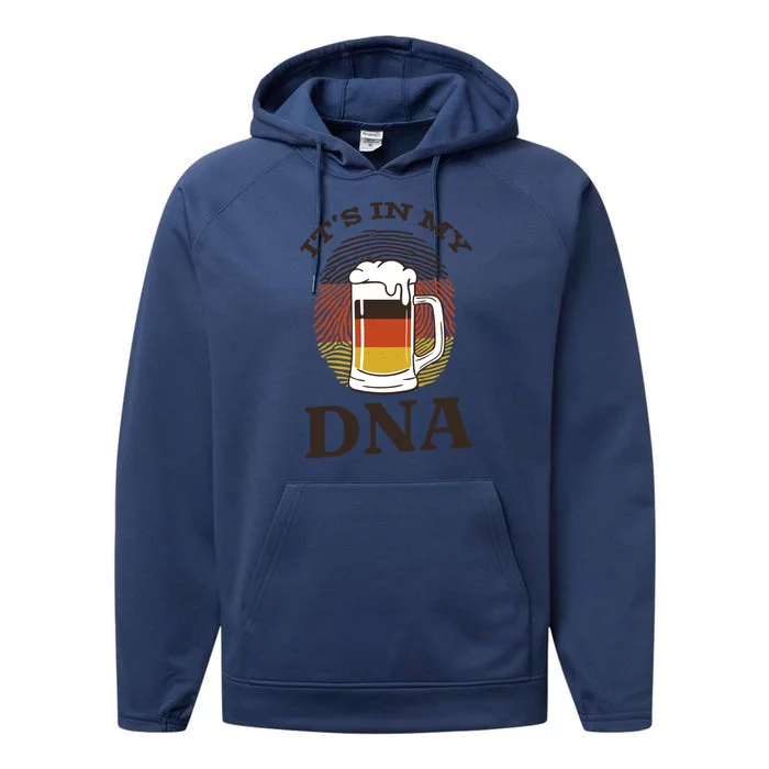 It's In My DNA German Beer Performance Fleece Hoodie