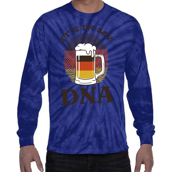 It's In My DNA German Beer Tie-Dye Long Sleeve Shirt