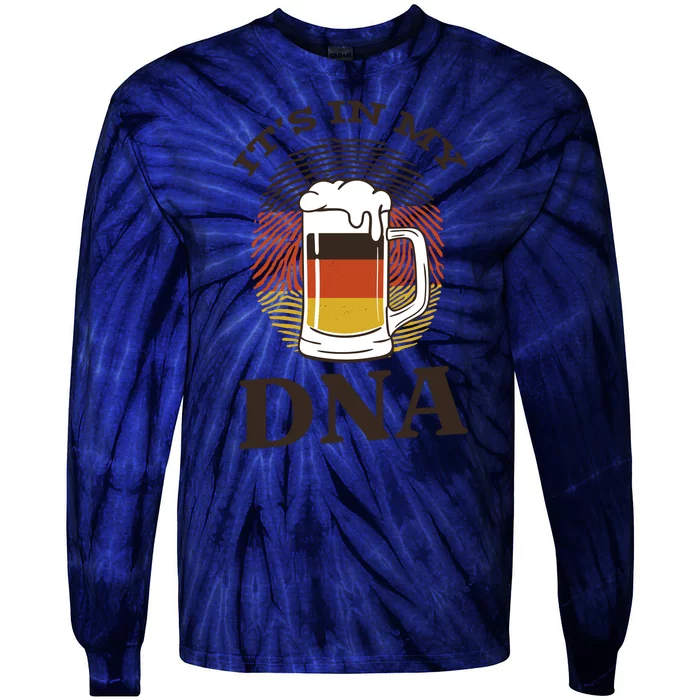 It's In My DNA German Beer Tie-Dye Long Sleeve Shirt