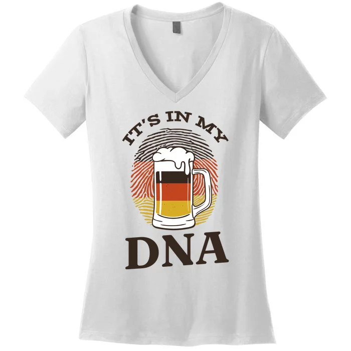 It's In My DNA German Beer Women's V-Neck T-Shirt