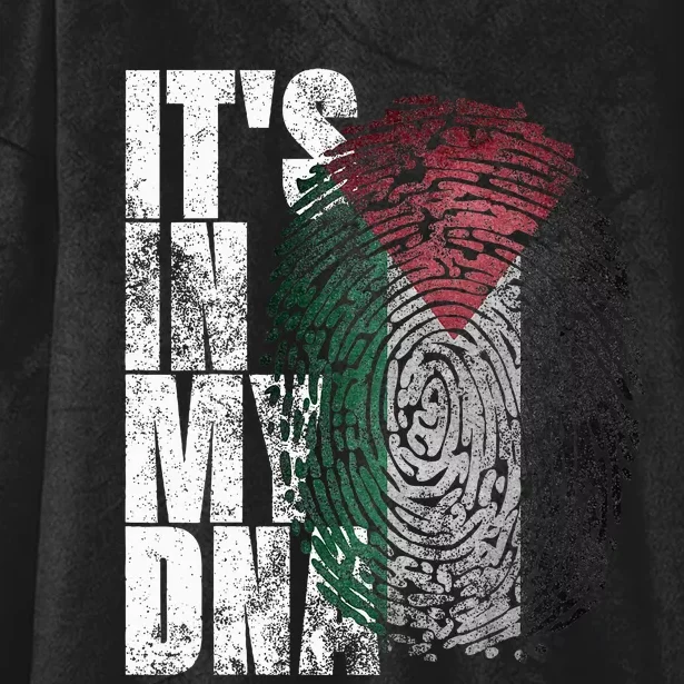 It's In My DNA Palestinian Arabic Gifts Palestine Flag Hooded Wearable Blanket