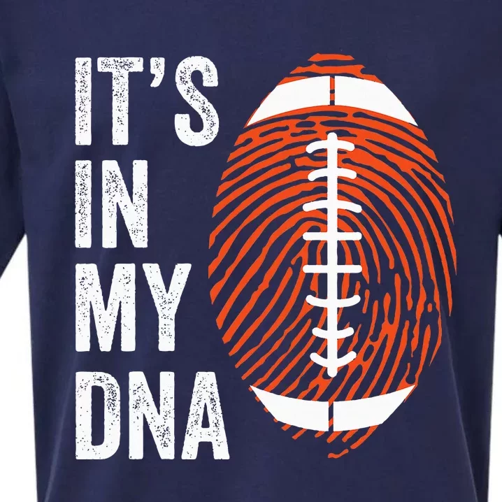 ItS In My Dna American Football Fingerprint Football Player Sueded Cloud Jersey T-Shirt