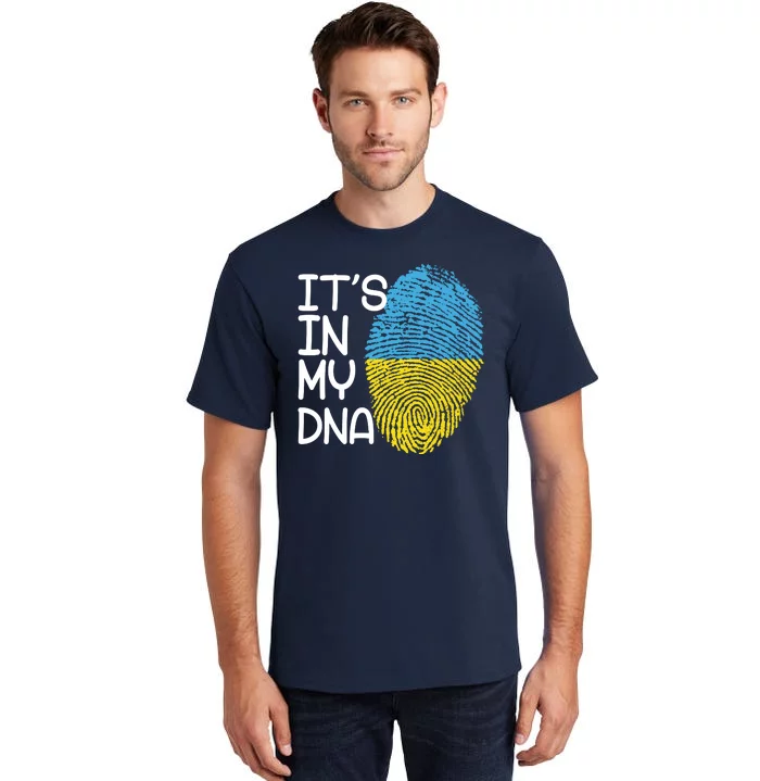 It's In My DNA Ukraine Fingerprint Tall T-Shirt