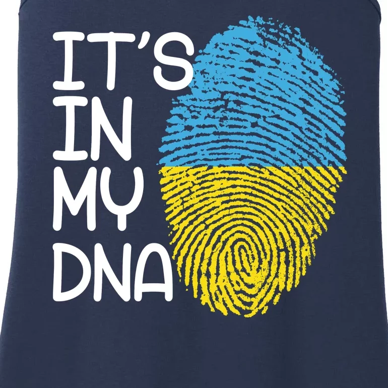 It's In My DNA Ukraine Fingerprint Ladies Essential Tank