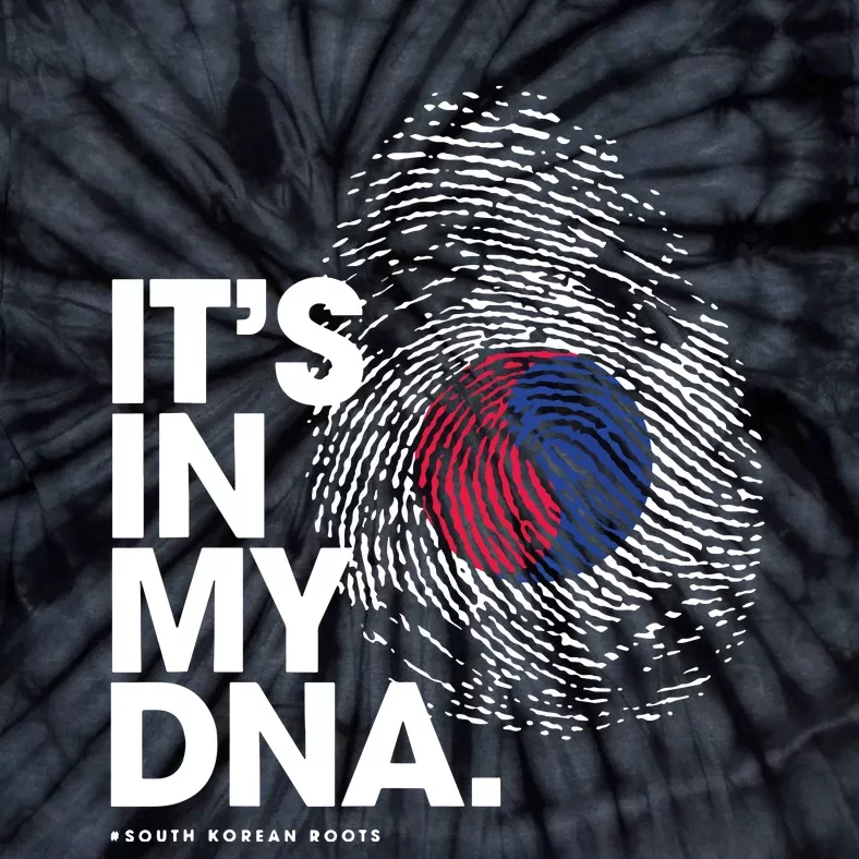 ITS IN MY DNA South Korea Flag Shirts South Korean Roots Tie-Dye T-Shirt