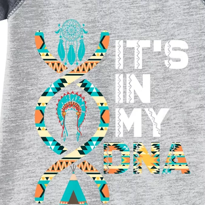 ItS In My Dna Indigenous PeopleS Day Native American Infant Baby Jersey Bodysuit