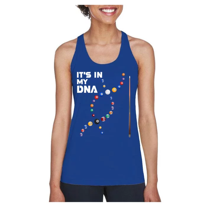 ItS In My Dna Pool Billiard Gift Women's Racerback Tank