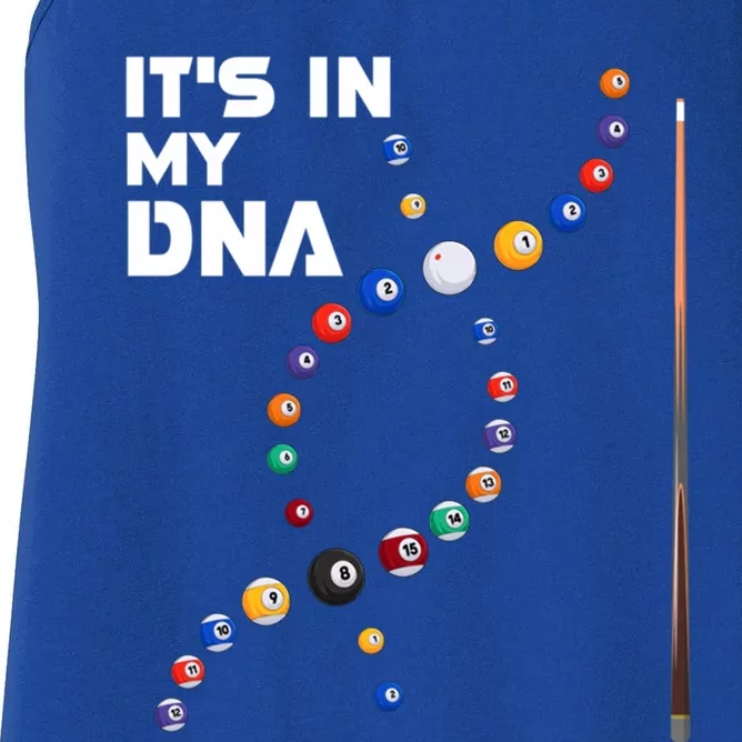 ItS In My Dna Pool Billiard Gift Women's Racerback Tank