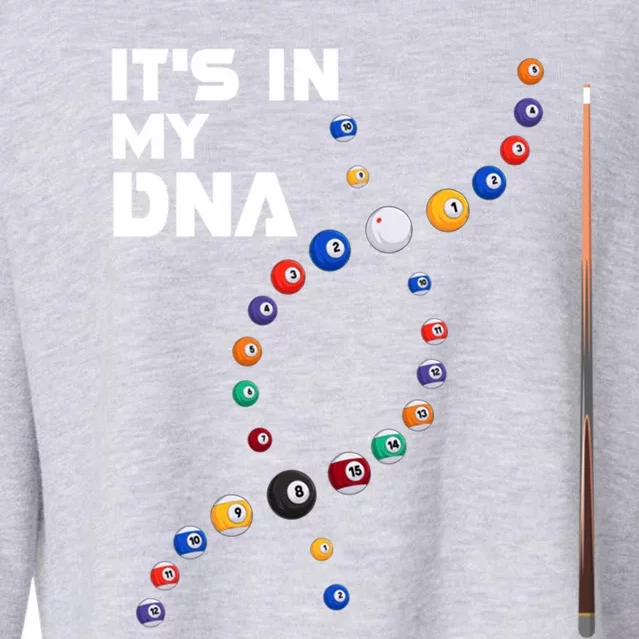 ItS In My Dna Pool Billiard Gift Cropped Pullover Crew