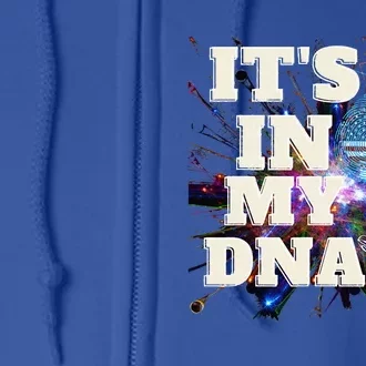 ITS IN MY DNA Moroccan American Flag England Full Zip Hoodie