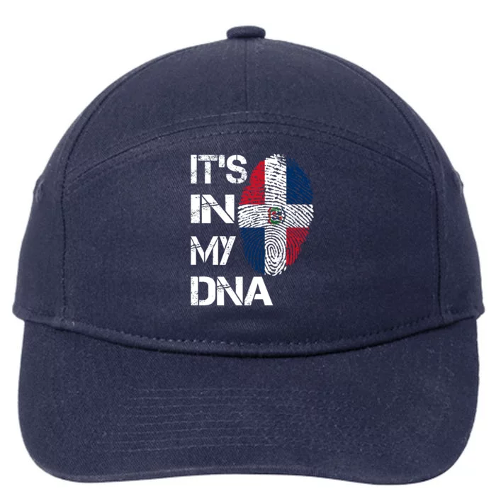 IT'S IN MY DNA Dominican Republic Flag Pride Gift 7-Panel Snapback Hat