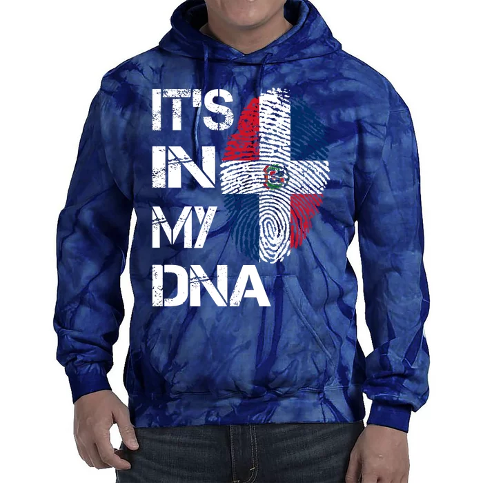 IT'S IN MY DNA Dominican Republic Flag Pride Gift Tie Dye Hoodie