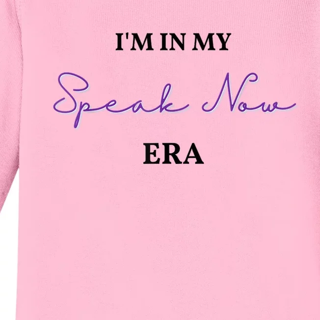 Im In My SpeakNow Era T.S. TS Speak Baby Long Sleeve Bodysuit