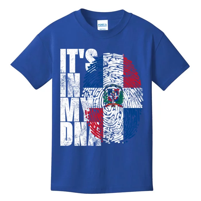 It's In My Dna Dominican Funny Gift Proud Dominican Republic Flag Funny Gift Kids T-Shirt