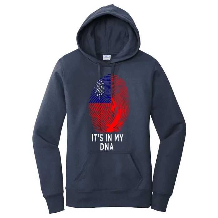 Its In My Dna Taiwanese Gift Proud Taiwan Flag Gift Women's Pullover Hoodie