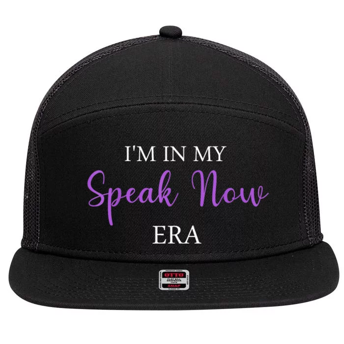 Im In My SpeakNow Era 7 Panel Mesh Trucker Snapback Hat