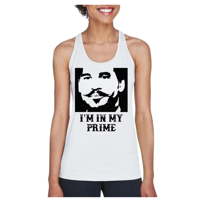 Im In My Prime Westerns Movies Women's Racerback Tank