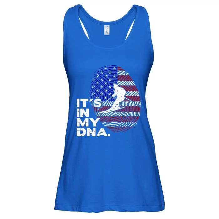 Its In My Dna Funny Ski Lovers Saying Gift Ladies Essential Flowy Tank