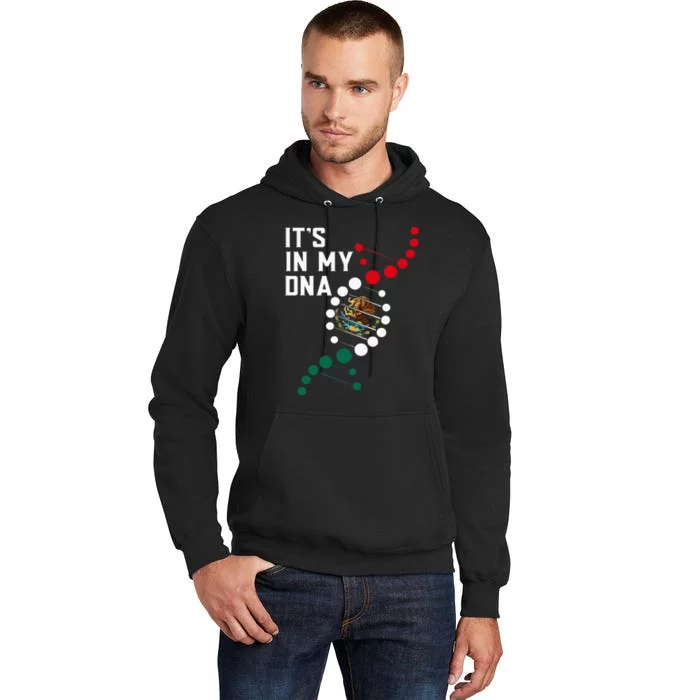 ItS In My Dna Mexican Proud Hispanic Gift Mexico Flag Tall Hoodie