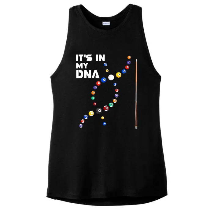 Its In My Dna Pool Billiard Cues Sticks Gift Ladies Tri-Blend Wicking Tank