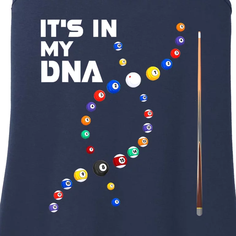 Its In My Dna Pool Billiard Cues Sticks Gift Ladies Essential Tank