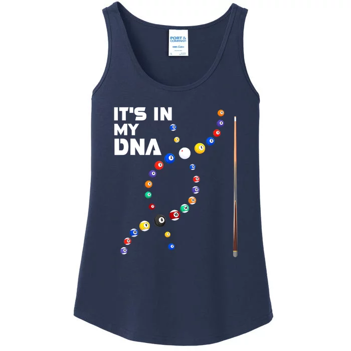 Its In My Dna Pool Billiard Cues Sticks Gift Ladies Essential Tank